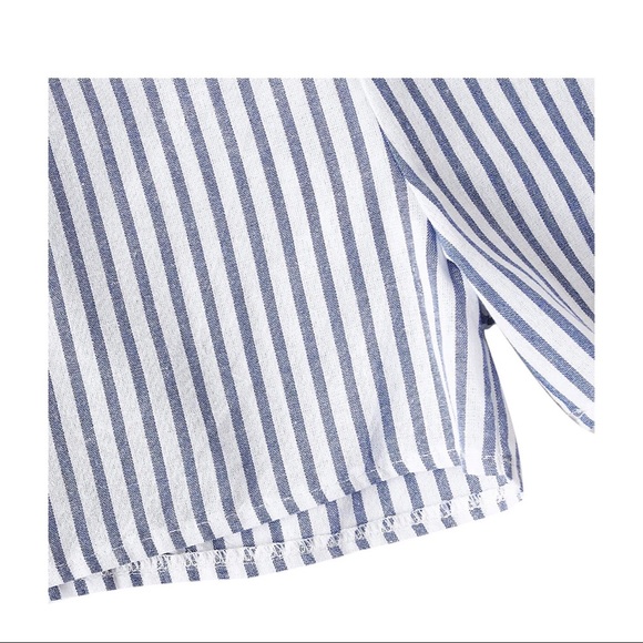 2 Piece Striped Crop Top with Shorts - Picture 4 of 6